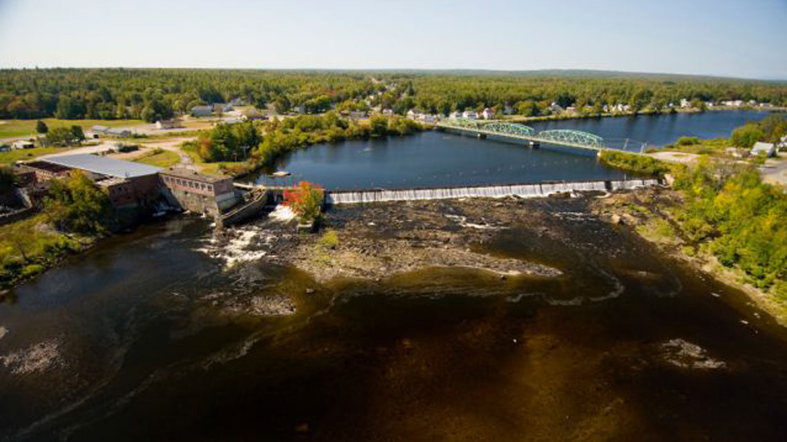 The dam at Howland, Maine